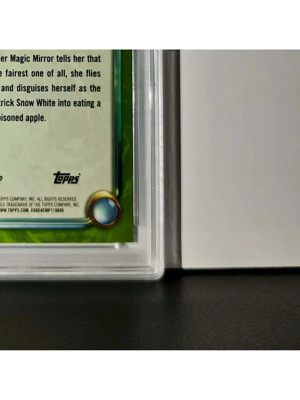Evil Queen 2025 Topps Disney #172 Card Snow White and the Seven Dwarfs PSA 8